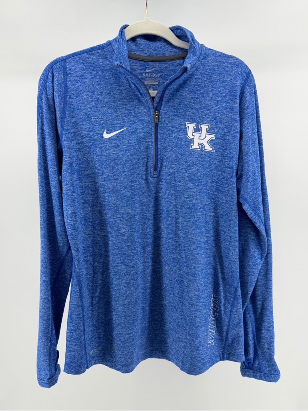 Nike Dri-Fit UK Wildcats Quarter-Zip Long Sleeve Pullover Top, Women's Large